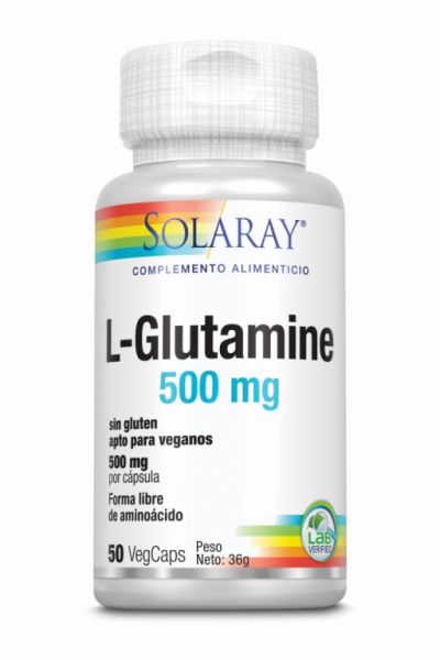 L GLUTAMIN 500 mg 50 Kapseln - SOLARAY