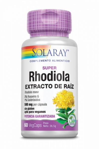 SUPER RHODIOLA 500 mg 60 Vcaps - SOLARAY