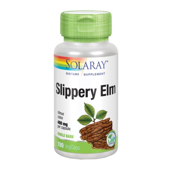 SLIPPERY ELM BARK 400 mg 100 Vcaps ELM - SOLARAY