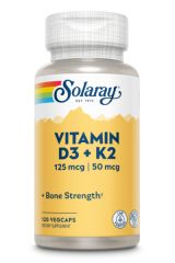 Buy SOLARAY Vitamin D3 & K2 120 vegetable capsules By 38,89€