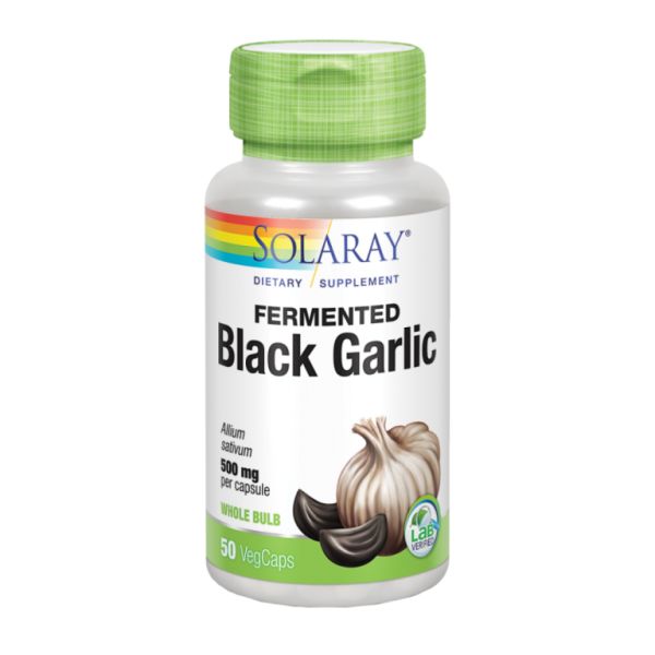 BLACK GARLIC BULB 500 mg 50 Vcaps - SOLARAY