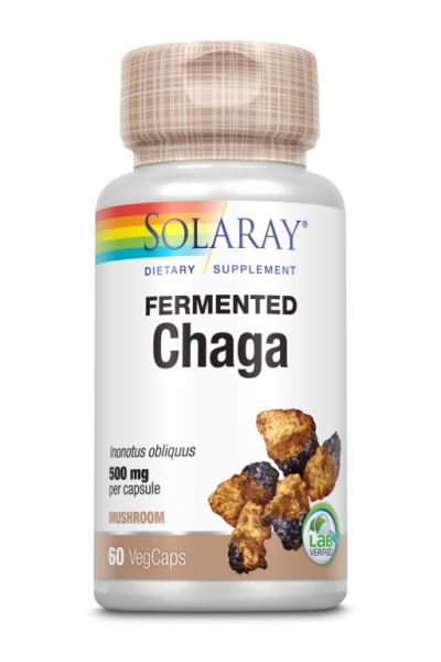 CHAGA FERMENTADO 500mg 60 Vcaps - SOLARAY