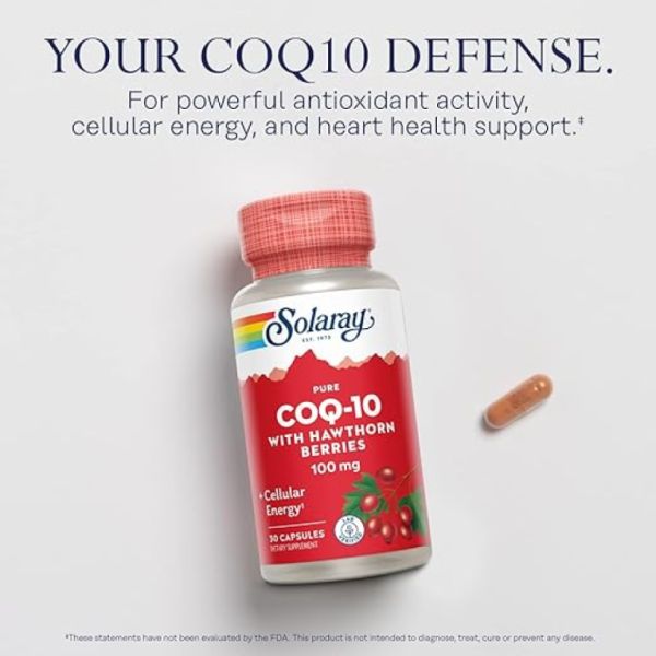 Pure Co-Q10 100 mg 30 capsules - SOLARAY Img 3