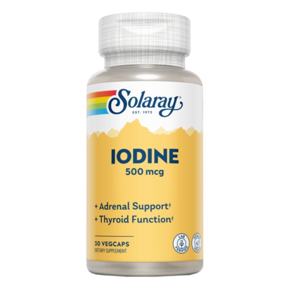 IODINE 500 mcg 30 CÁPSULAS VEGETALES - SOLARAY