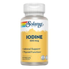 Acheter SOLARAY IODE 500 mcg 30 GÉLULES VÉGÉTALES Par 10,32€