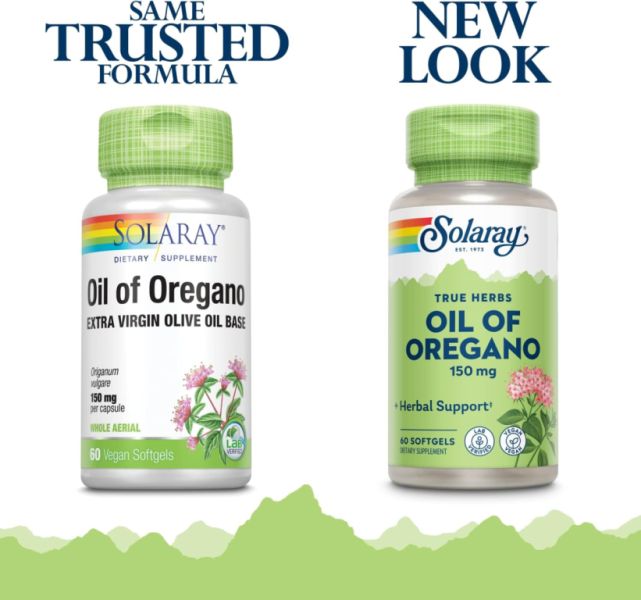 Oil Oregan 150 mg 60 Vegetable Capsules - SOLARAY Img 2