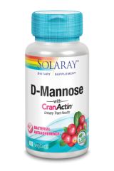 Buy SOLARAY D-Mannose Crananctin 60 Vegetable Capsules By 37,30€