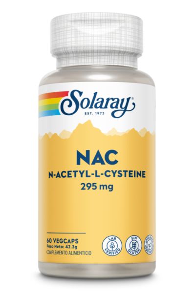 NAC 295 mg 60 cápsulas vegetais - SOLARAY