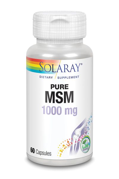 MSM PURE 1000 mg 60 Caps - SOLARAY