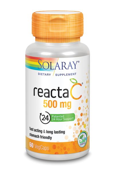 REACT C 500 mg 60 Vcaps - SOLARAY