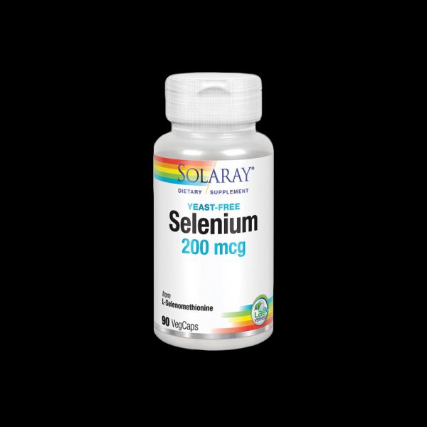 SELENIUM FREE YEAST 200 mcg 90 Caps - SOLARAY