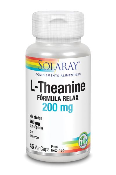 L TEANINA 200mg 45 Vcaps - SOLARAY