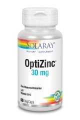 Comprar SOLARAY OPTIZINC (Zn + B6) 60 Cápsulas Por 13,49€