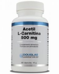 Comprar DOUGLAS Acetil L-Carnitina 500 mg 60 Cápsulas Por 37,08€