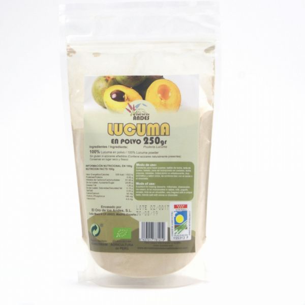 ECO LUCUMA EM PÓ 250G - El Oro de los Andes