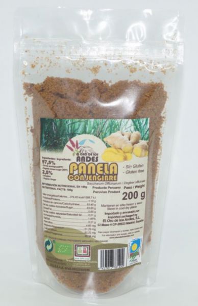 PANELA ALLO ZENZERO 200 GR - El Oro de los Andes