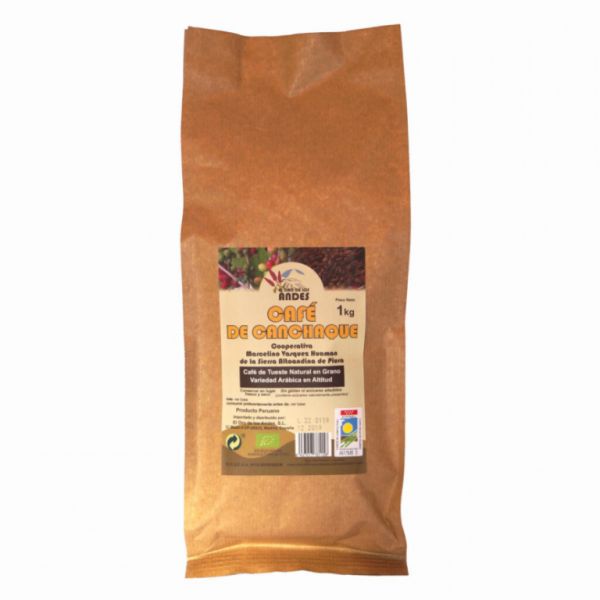 Café en grains torréfiés naturellement 1 Kg