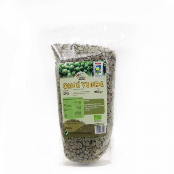 CAFE VERDE EN GRANO 950 GR - El Oro de los Andes