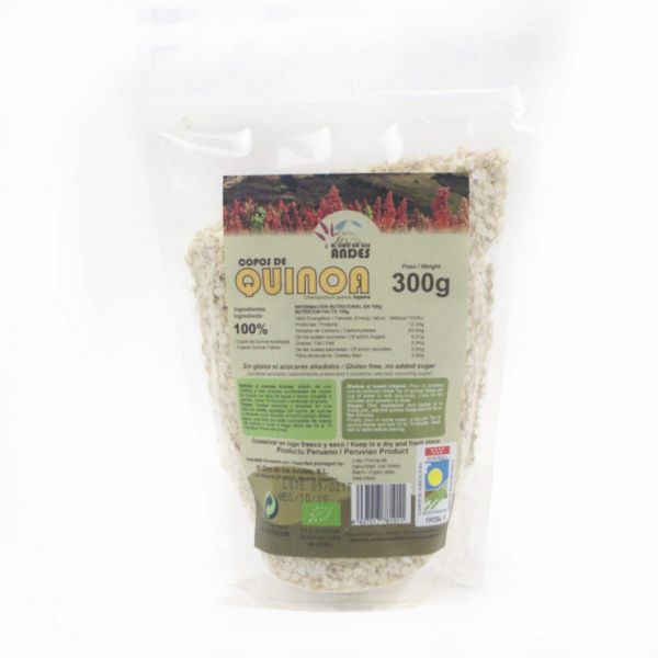 COPOS DE QUINOA 300 GR - El Oro de los Andes