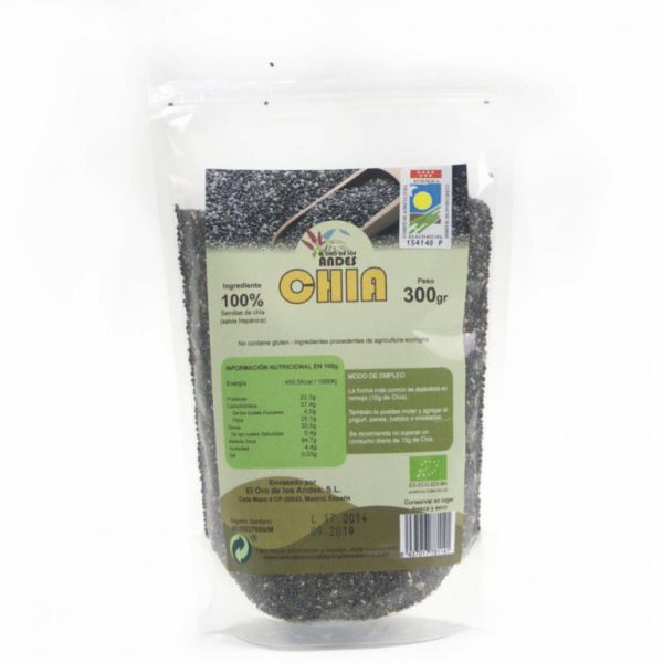 ECO CHIAO ZADEN 300 GR - El Oro de los Andes