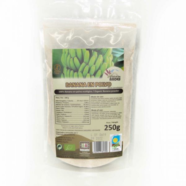 BANANA EN POLS 250 GR - El Oro de los Andes