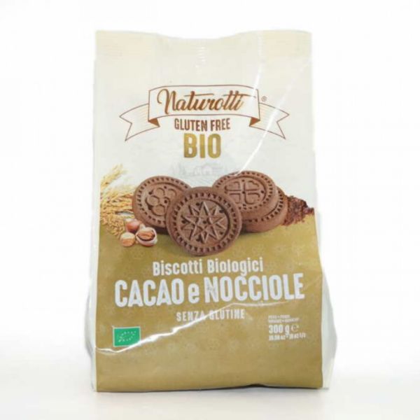 BISCOITOS COM CACAU E AVELÃ (BISCOTTI) 300 GR