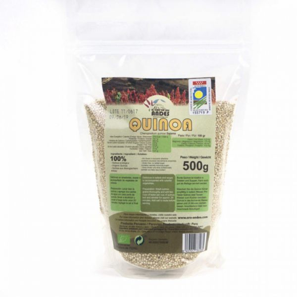 QUINOA BIANCA BIOLOGICA 500 GR - El Oro de los Andes