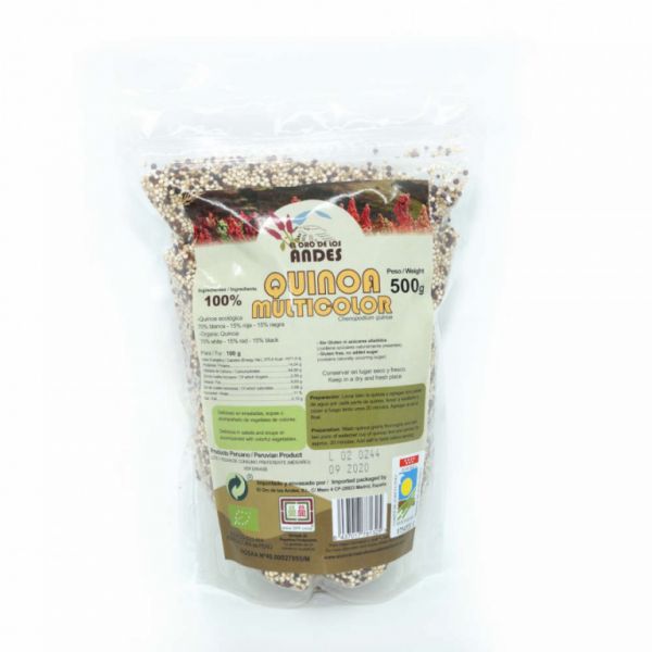 QUINOA MULTICOLOR 500 GR - El Oro de los Andes