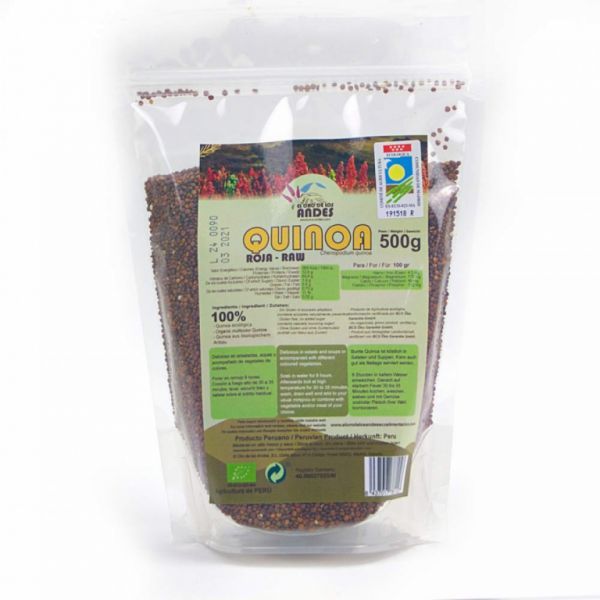 QUINOA VERMELHA 500 GR - El Oro de los Andes