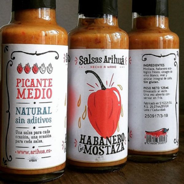 HABANERO SAUCE MIT SENF 125 ML - El Oro de los Andes