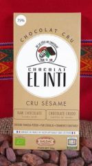 Acheter El Oro de los Andes 75% CHOCOLAT BRUT AUX GRAINES DE SÉSAME 100G Par 5,45€