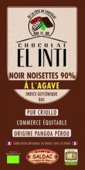 Buy El Oro de los Andes 90% BLACK CHOCOLATE WITH HAZELNUT AND AGAVE By 4,26€