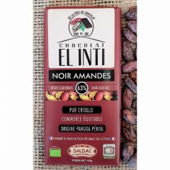 Kopen El Oro de los Andes CHOCOLADE MET AMANDELEN 63% 100 GR Door 4,08€