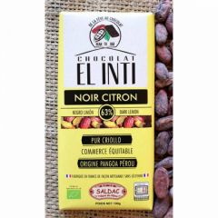 Buy El Oro de los Andes CHOCOLATE WITH LEMON 63% 100 GR By 4,26€