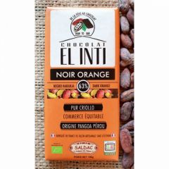 Acheter El Oro de los Andes CHOCOLAT A L'ORANGE 63% 100 GR Par 4,26€