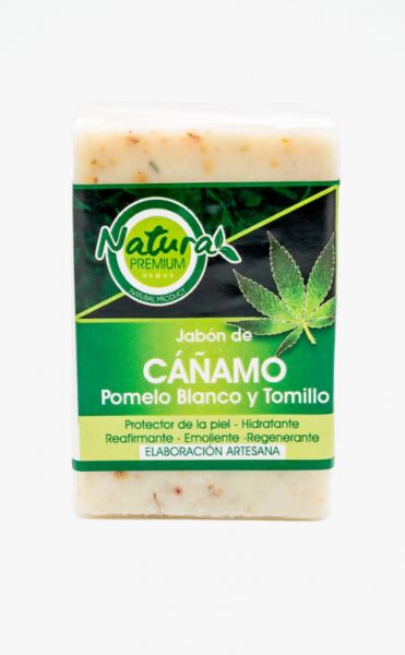 JABON DE CAÑAMO, POMELO BLANCO Y TOMILLO 100 GR