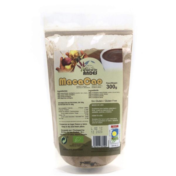 MACACAO 300 GR (MACA + CACAO) - El Oro de los Andes