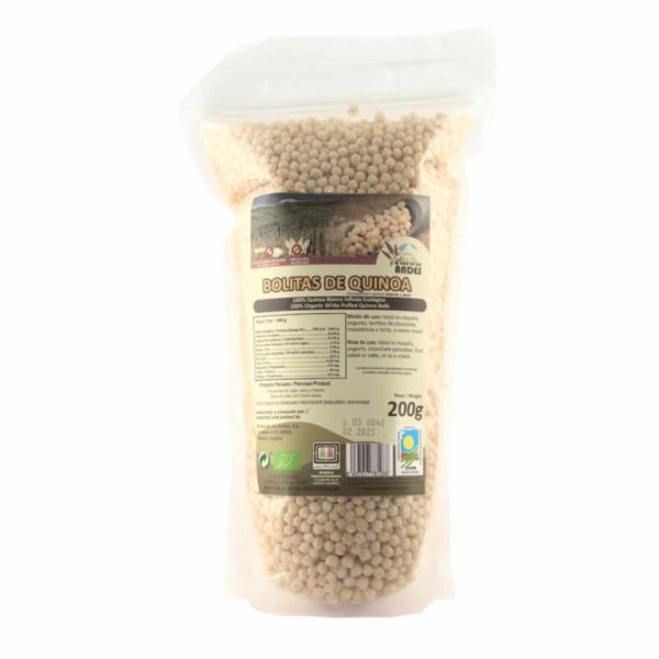 BOLAS DE QUINOA INFLADAS 200GR - El Oro de los Andes