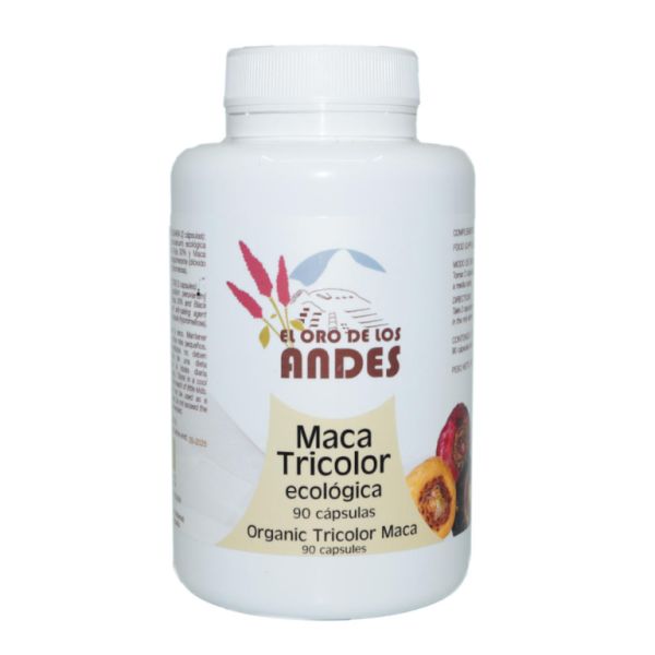 MACA TRICOLOR 90 CAPS (700 MG) - El Oro de los Andes