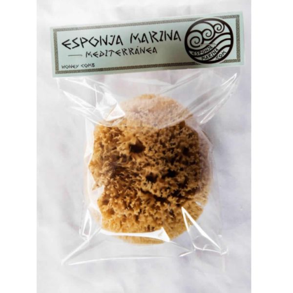 ESPONJA MARINA HONEY COMB DIAMETRE 13-14 CM