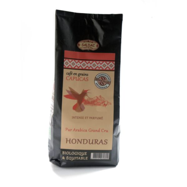 CAFÉ EN GRAINS TORRÉFIÉS NATURELS HONDURAS 250G (SALDAC