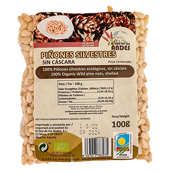 PI ONES SILVESTRES CRUS ECO 100 g- ES-ECO-023-MA