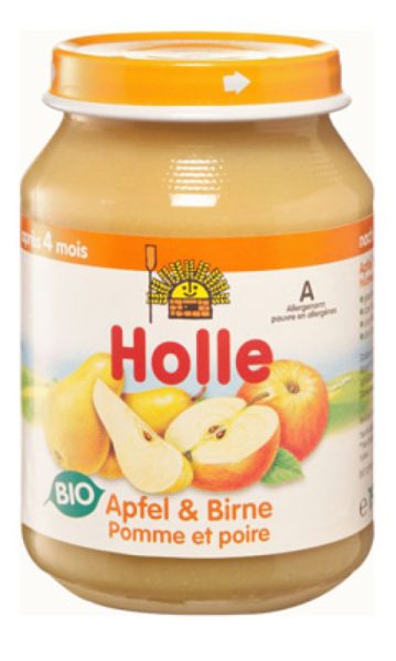 Potito Pomme et Poire + 4 Mois 190 g - HOLLE