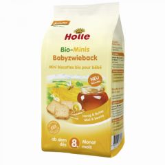 Buy HOLLE Mini Wheat Crusts with Honey + 8 Months 100 g From From 2,99€