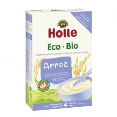 Comprar HOLLE Farineta de Flocs d'Arròs + 4 Mesos sense Gluten 250 g Per 4,62€