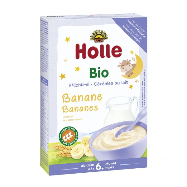 Wheat and Banana Porridge with Milk + 6 Months