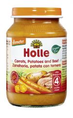 Buy HOLLE Potito Carrot Potato with Beef + 4 Months 190 g By 1,77€