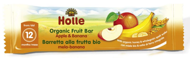 Apple & Banana Bars Eco + 12 Months 25 g - HOLLE