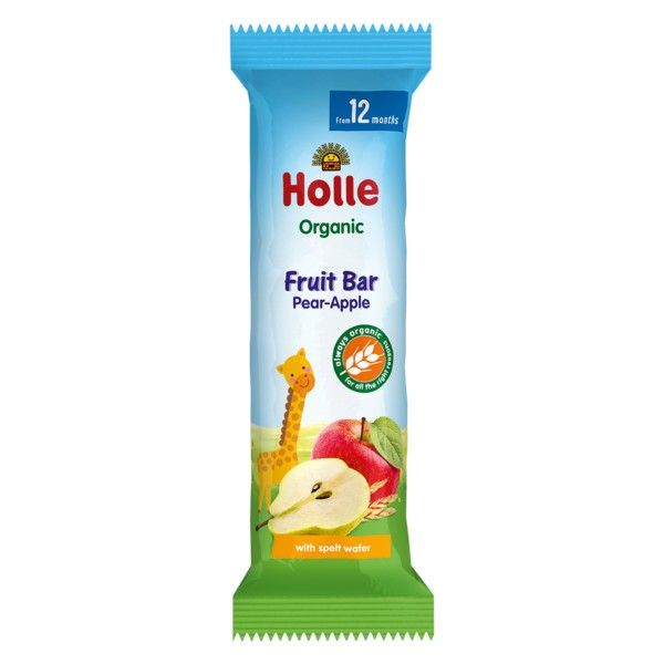 Apple & Pear Bars + 12 Months 25 g - HOLLE