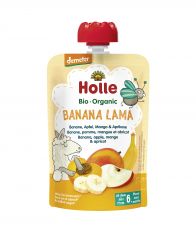 köpa HOLLE Banan, äpple, mango, aprikossmoothie + 6 månader Förbi 1,48€